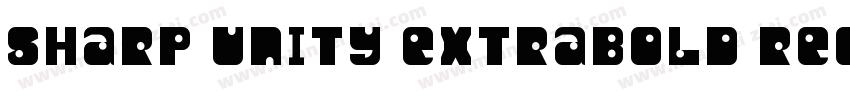 Sharp Unity Extrabold Regular字体转换